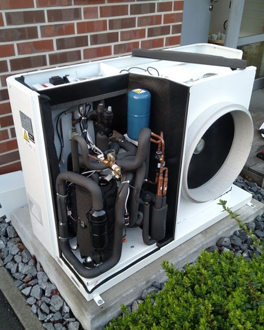 Wärmepumpe Moers ohne Abdeckung